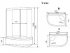 Фото душевая кабина timo comfort t-1110 r 110x85 см