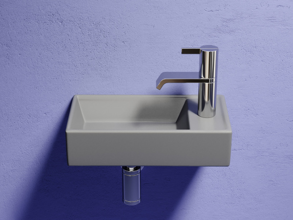 Фото раковина подвесная ceramicanova element 41.7 см, цвет: антрацит cn6051lmh