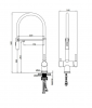 Фото смеситель для кухни с гибким изливом altrobagno flusso 050204 mb